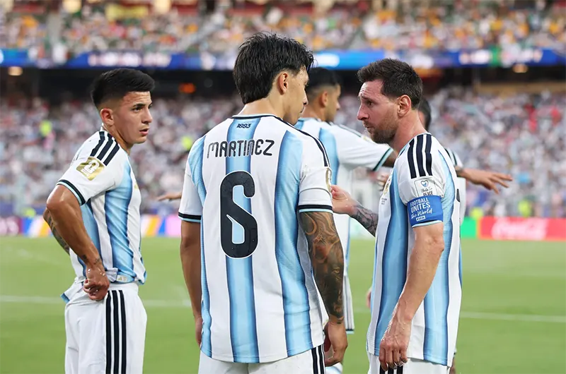 ลิซานโดร มาร์ตีเนซ ลิโอเนล เมสซี่ อาร์เจนตินา 2-0 ออสเตรีย World Cup 2026 AT&T Stadium Dallas 22 มิถุนายน 2026